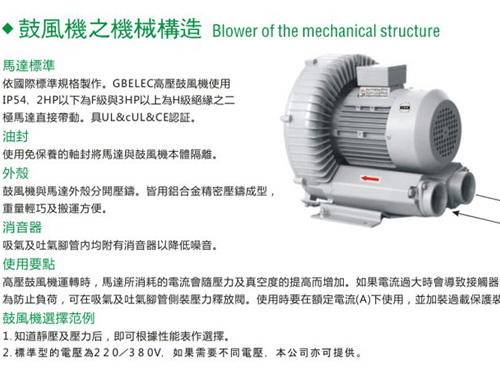 華昶鼓風(fēng)機(jī)之機(jī)械構(gòu)造圖